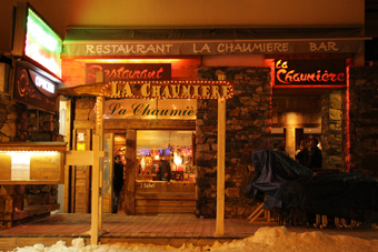 La Chaumiere restaurant, Val Thorens