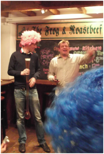 The yard of ale in the Frog and Roastbeef Val Thorens bars, rue de Gébroulaz, Frog and Roastbeef