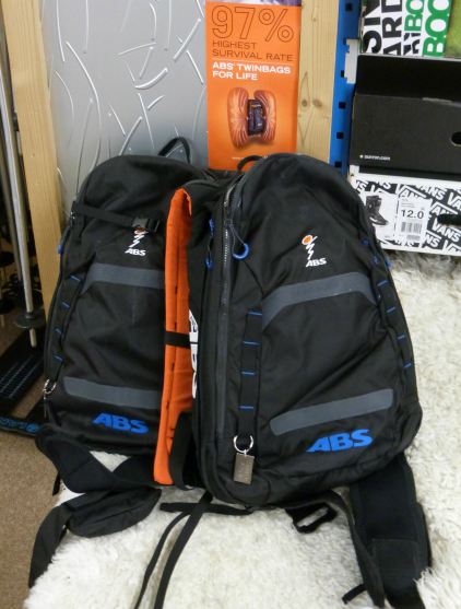 ABS airbag rucksacks, Zenith Ski Shop, Val Thorens ABS airbag rucksacks, Zenith Ski Shop, Val Thorens