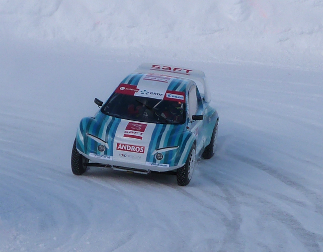 Trophée Andros, Sunday 9th December 2012 Trophée Andros, December 2012, Val Thorens, electric car