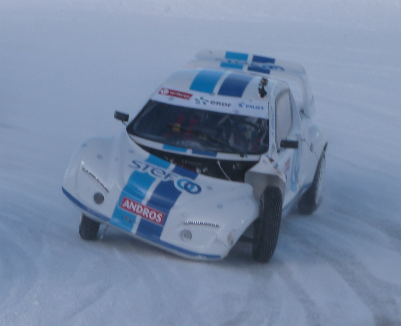 damaged car Val Thorens, Trophée Andros, damaged car