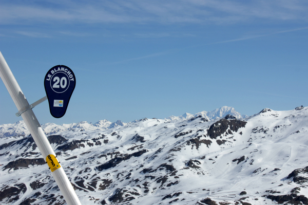 Blanchot piste, in the Boismint sector of Val Thorens Blanchot piste, in the Boismint sector of Val Thorens