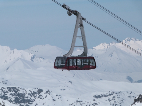 Cime de Caron cable car, Val Thorens Cime de Caron cable car, Val Thorens