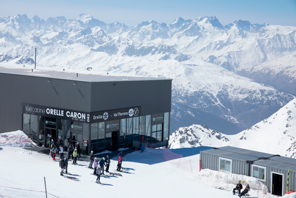 Top of the Orelle-Caron telecabine Top of the Orelle-Caron telecabine