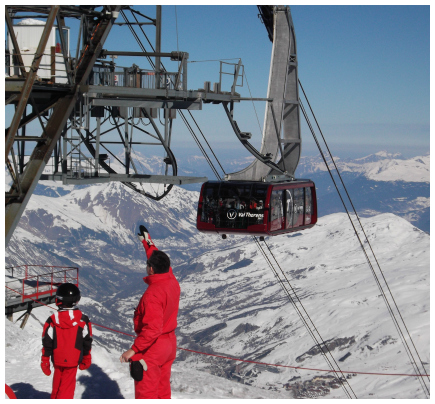 Top of the Cime de Caron Val Thorens ski area, Cime de Caron