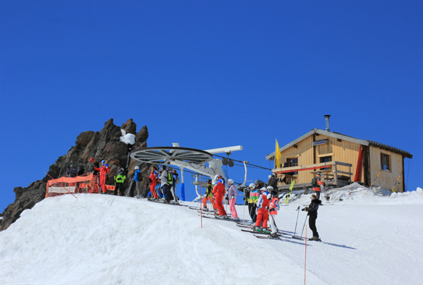 Top of Col chairlift, Val Thorens Top of Col chairlift, Val Thorens