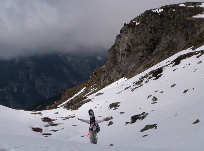 Walking out of Combe sans nom Combe sans nom - walking out