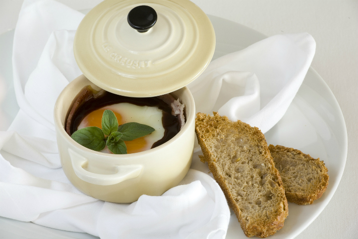 Hotel les Trois Vallées, Val Thorens - dish with egg
