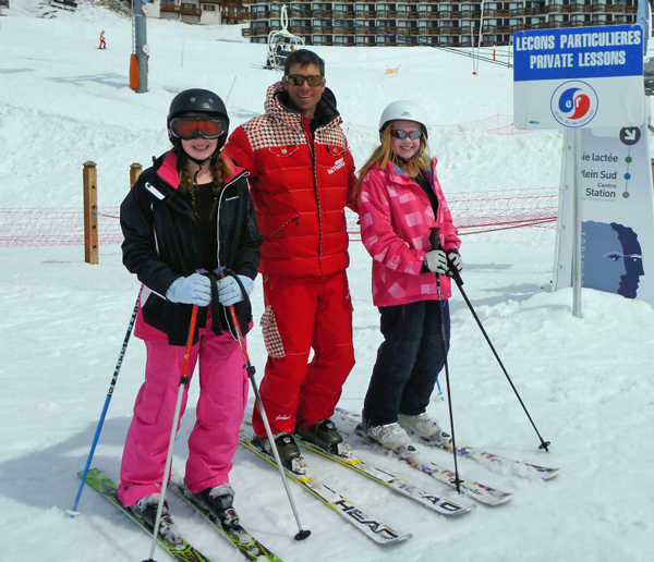 ESF private lesson meeting point, Castor & Pollux, Val Thorens
