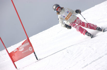 Haribo giant slalom race, Val Thorens slalom stadium