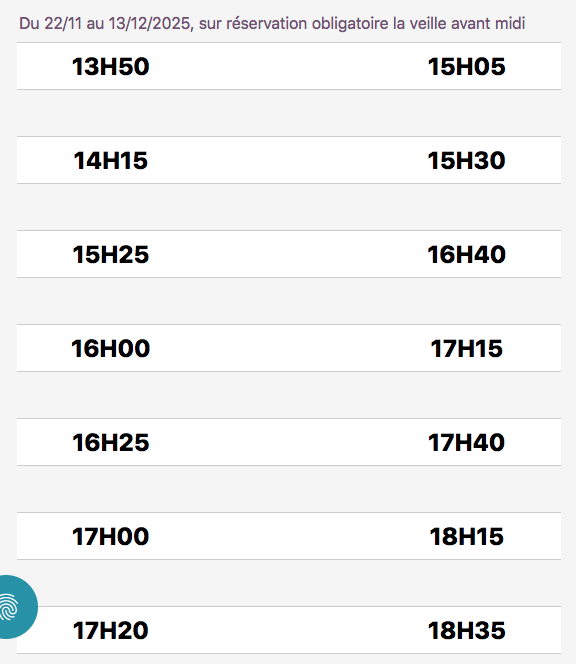 Moutiers Val Thorens bus timetable
