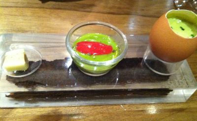 Val Thorens restaurants, Arolles sector, Oxalys restaurant, starter