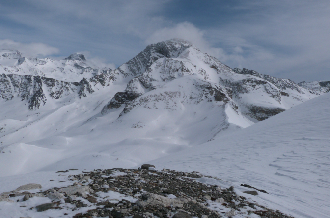 View from the top of the col near Col de Chaviere