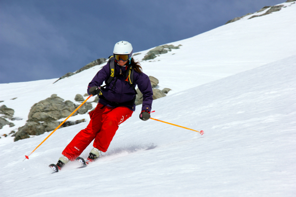 Off piste descent Off piste descent