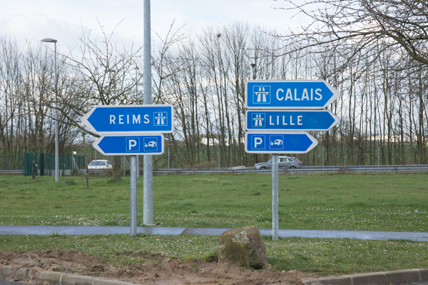 Reims and Calais signs