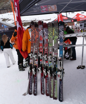 ski test at Ski Force Skis for test, Ski Force Winter Tour, Val Thorens