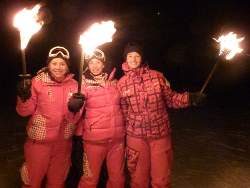 Torchlit descent Torchlit descent, New Year's Eve 2012, Val Thorens