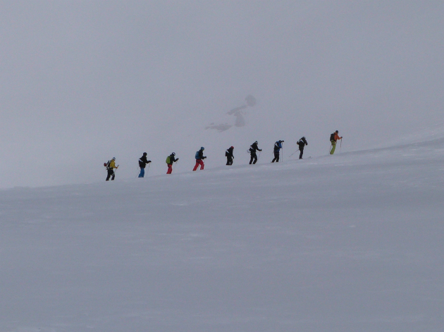 Trekking across the Glacier de Chaviere Off piste itineraries - trekking across the glacier de Chaviere