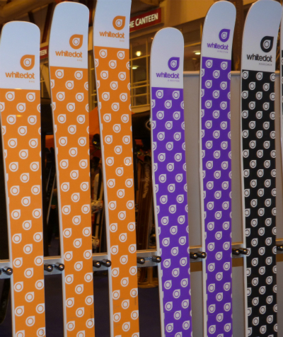 White Dot skis London ski and snowboard show: White Dot skis