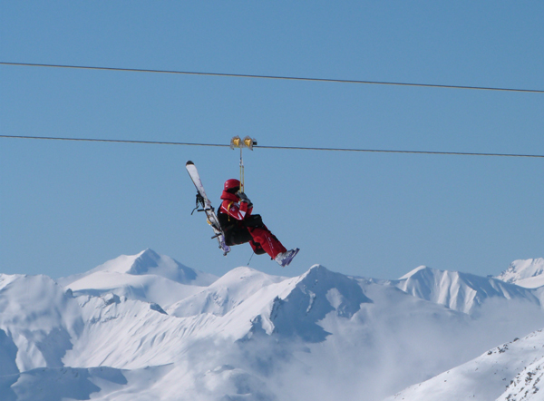 Val Thorens zip wire Val Thorens zip wire